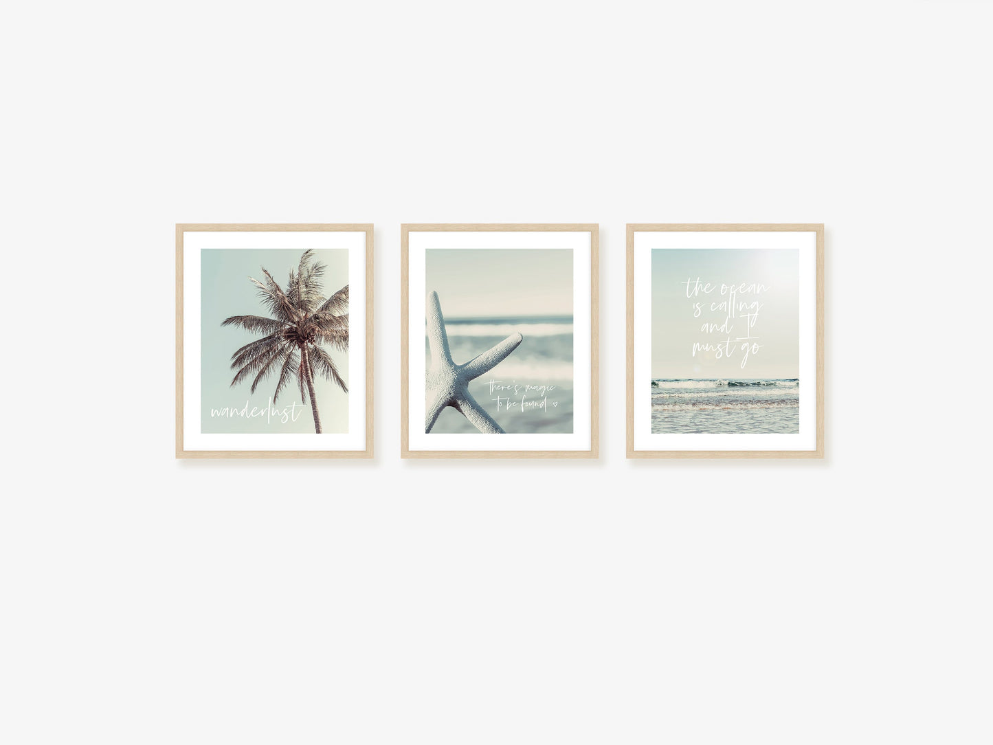 The Ocean is Calling Wall Art Set
