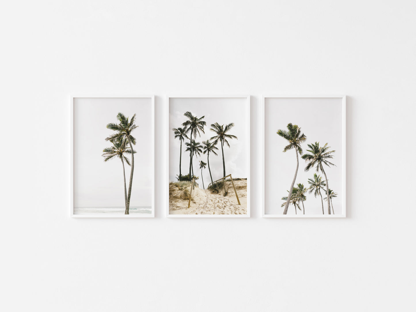 Palm Tree Trio Wall Art Set