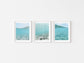Aqua Underwater Ocean Wall Art Set