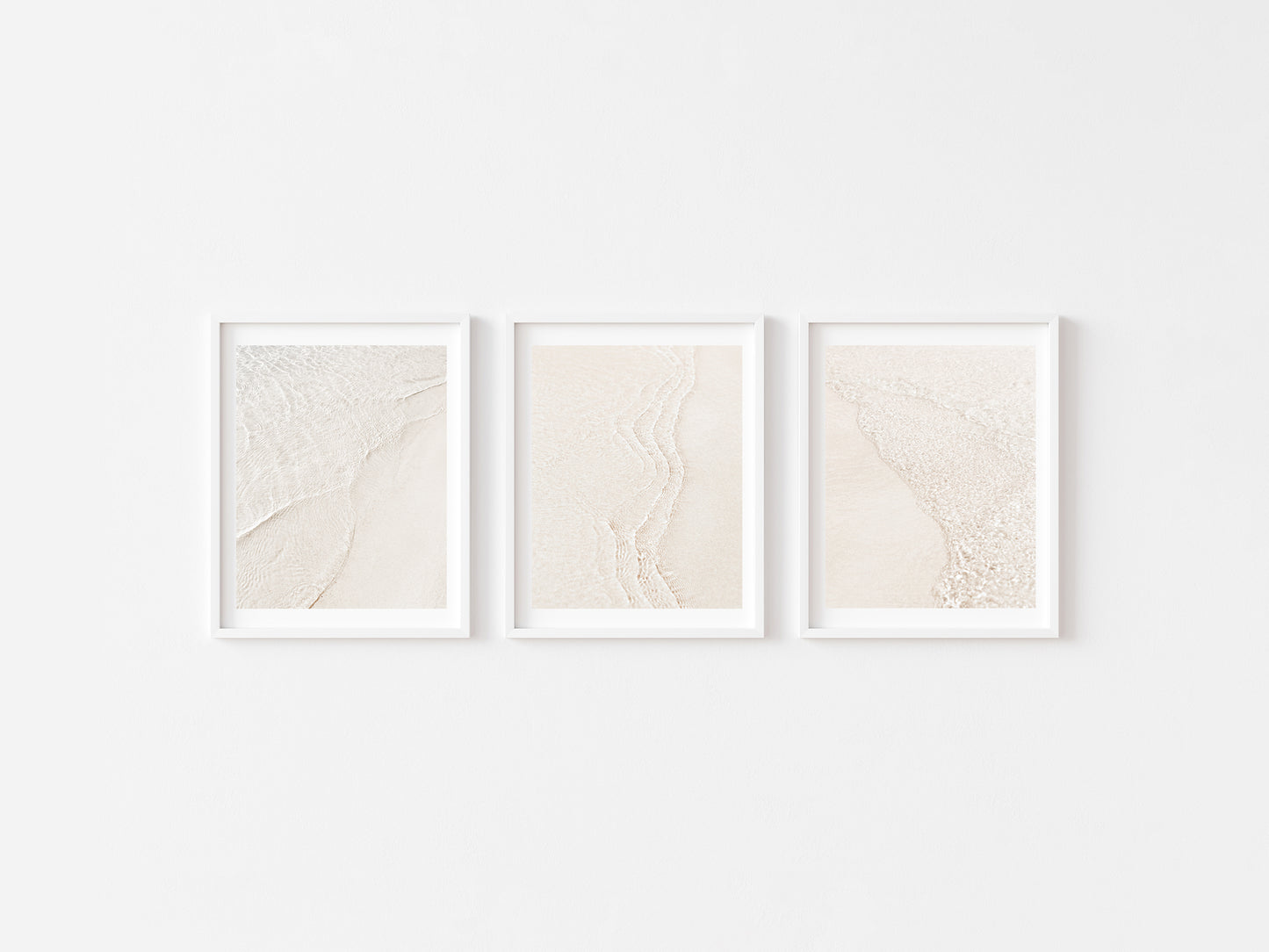 Abstract Ocean and Sand Patterns  Wall Art Set