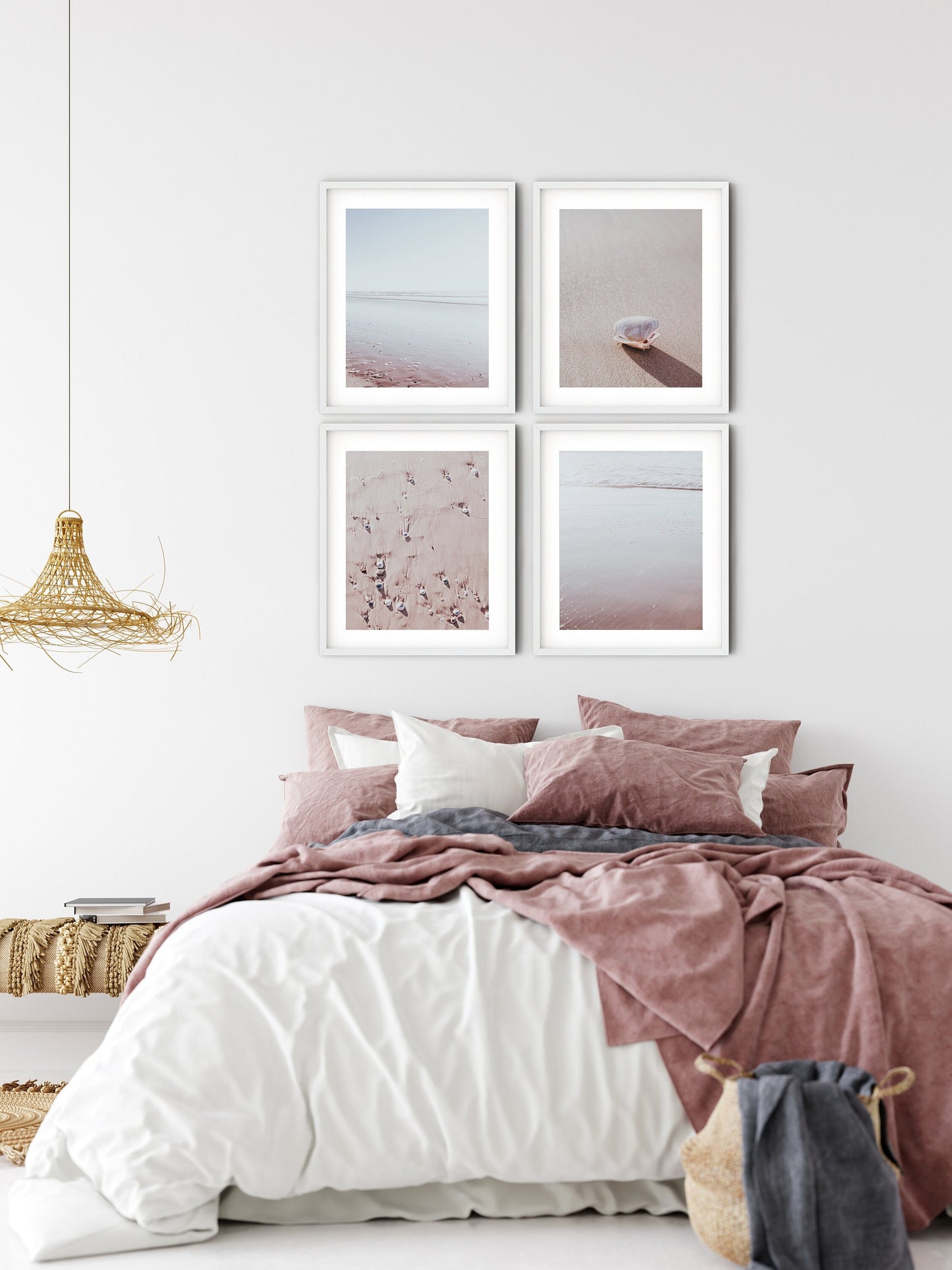 Seashells At Sunrise Wall Art Set