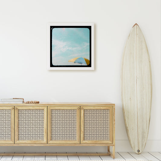 Seaside Photography - Square Beach Wall Art Framed Print, Canvas or Print