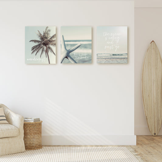 The Ocean is Calling Wall Art Set