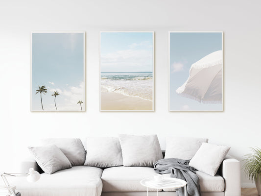 Sun Kissed Beach Trio Wall Art Set