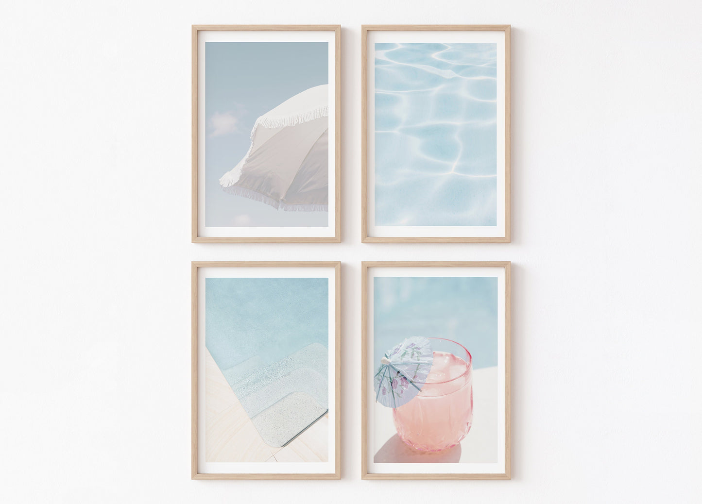 Summer Pool Vibes Wall Art Set