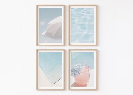 Summer Pool Vibes Wall Art Set