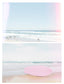 Pastel Surf Palms and Beach Wall Art Set