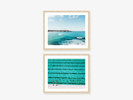 Bondi Surfers and Laps Wall Art Set