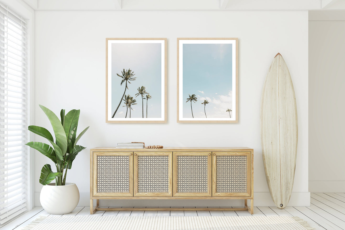 Sun Drenched Palms Wall Art Set