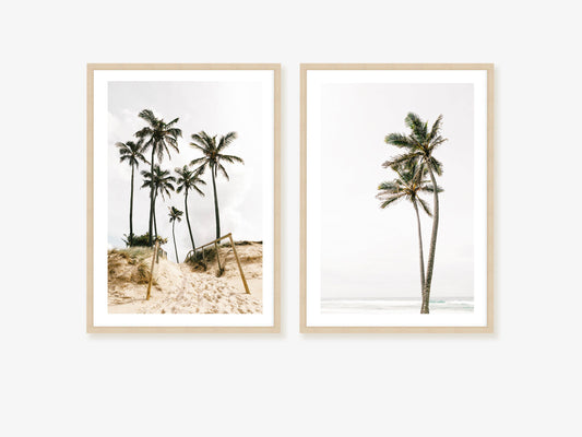 Palm Tree Duo No. 3 Wall Art Set