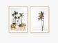 Palm Tree Duo No. 3 Wall Art Set