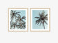 Vibrant Palm Tree Wall Art Set