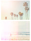 Pastel Surfer and Palms Trees Wall Art Set