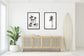 Palm Tree Duo No. 3 Monochrome Wall Art Set