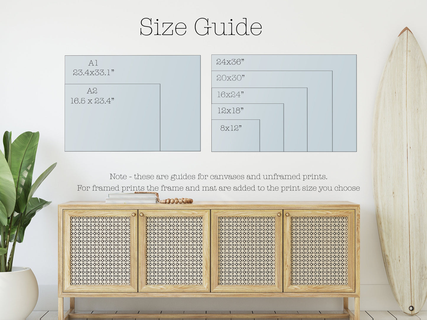 Sand Dune and Sand Patterns Wall Art Set