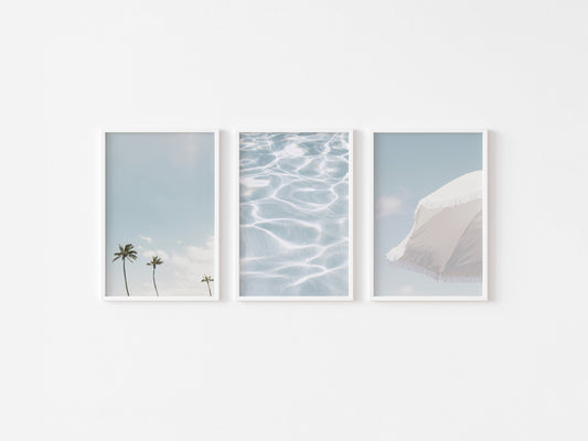 Sun Kissed Beach Trio Wall Art Set