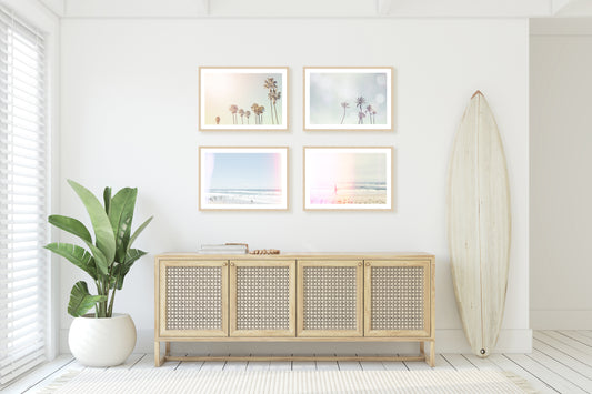 Pastel Beach Wall Art Set